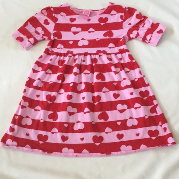 Other - Pink, red hearts cotton tunic